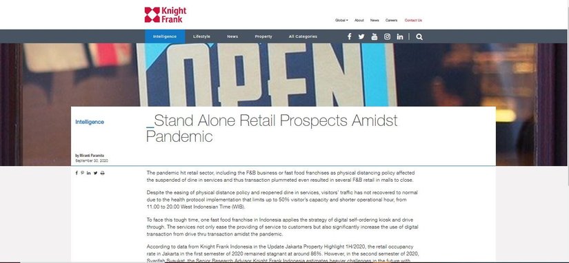 Prospek Stand Alone Retail di Tengah Pandemi | KF Map – Digital Map for Property and Infrastructure in Indonesia